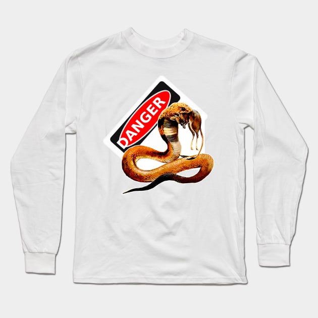 Snake in action Long Sleeve T-Shirt by Marccelus